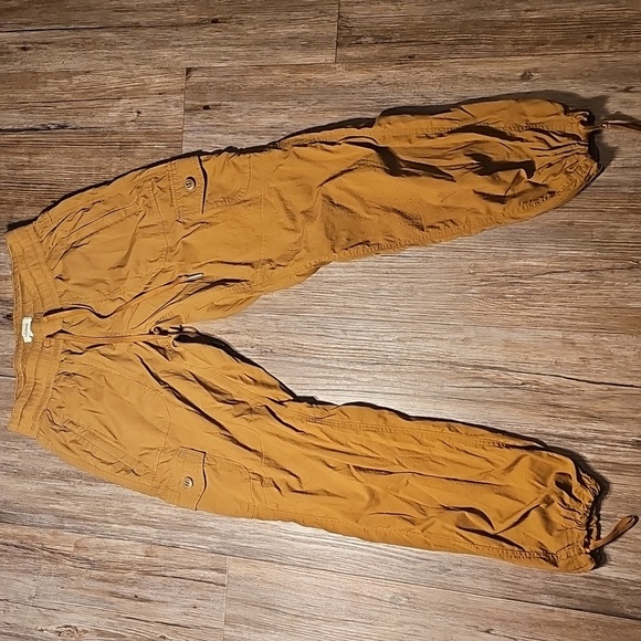 LL Bean Brown Lightweight Capri Joggers XS Petite - Picture 1 of 6